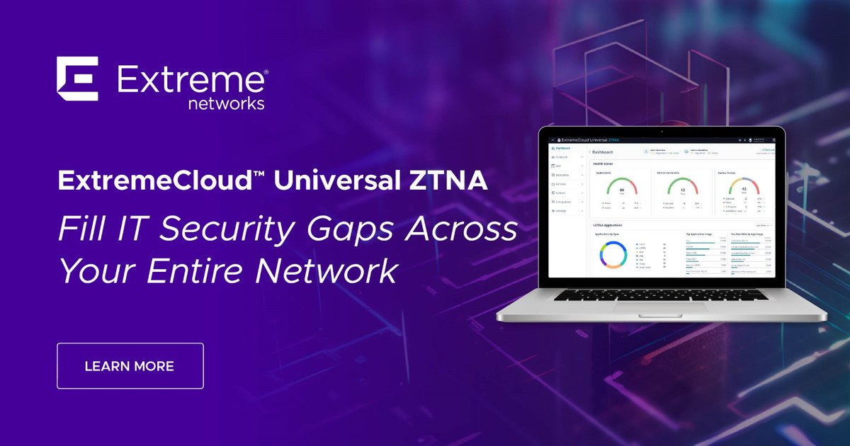 _COMPUTINGERA's tweet photo. The industry’s simplest, most complete network access solution is here. Learn how Extreme is setting a new industry standard for simple, secure network access with Universal ZTNA. Contact us to learn more:
https://t.co/R13LHgZtiy #Cybersecurity https://t.co/lIBxwvSpum