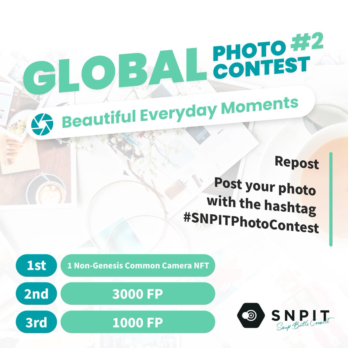 snpit_global's tweet photo. 🎉 Announcement: SNPIT Global Photo Contest #2 📸🌏

Let’s show the world the beauty of your country! ✨ 
This photo contest will be held simultaneously in Japan and Vietnam 🇯🇵🇻🇳
📸 Theme “Beautiful Moments from Everyday Life”

📅 schedule 
Posting period: January 22 – January 28 
Voting period: January 30 – February 1

📩 How to participate
1️⃣ Quote repost this post
2️⃣ Post a photo on X that matches the theme with the hashtag #SNPITPhotoContest
🗳️: How to vote 
Users will vote through a form! We will share more details once the voting begins.

🎁 Prizes Rewards for the top voted posts✨ 
🥇 1st place: 1 non-Genesis Common Camera NFT 
🥈 2nd place: 3,000 FP 
🥉 3rd place: 1,000 FP

And more! The winning photos will be featured on the official SNPIT Portal 📷🌏