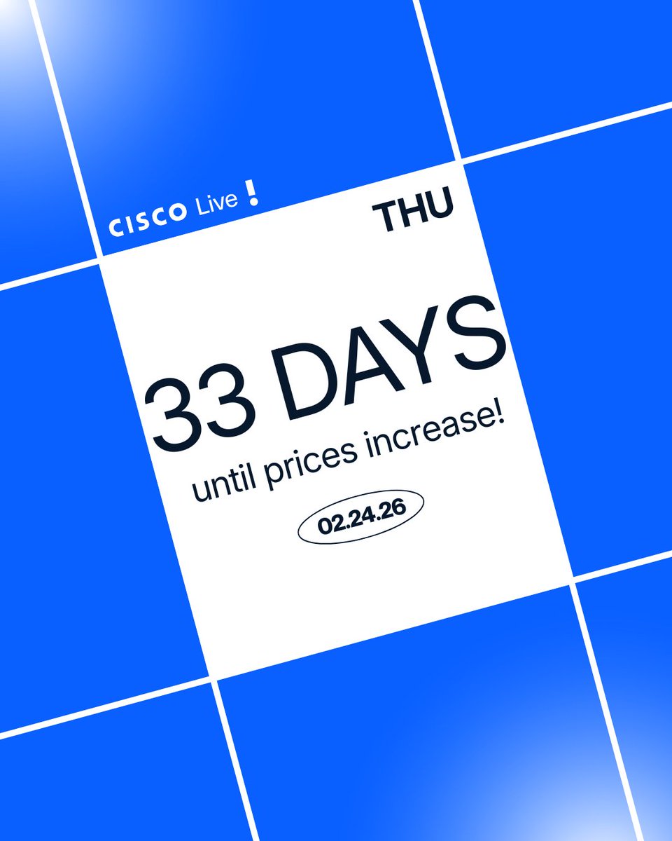 CiscoLive tweet media