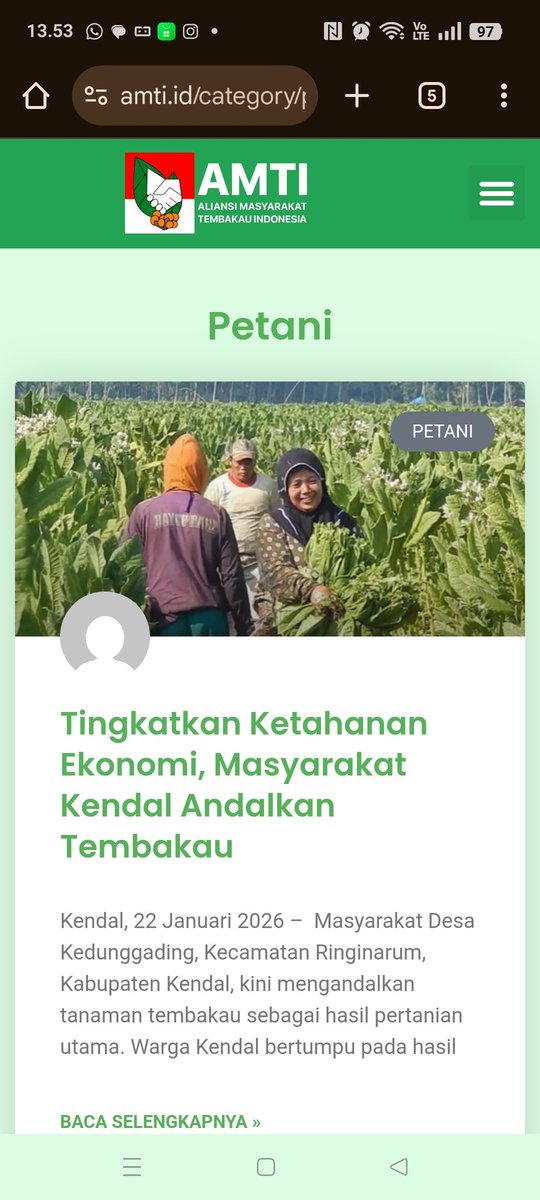Yg ekonomi ekonomi aja 😎. Selengkapnya di amti.id/tingkatkan-ket… 

#tembakau #ekosistempertembakauan #petanitembakau