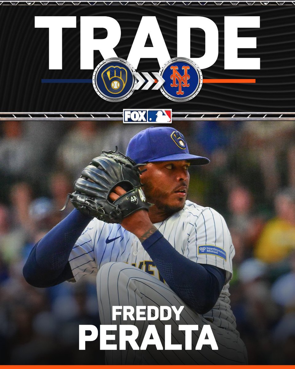 BREAKING 🚨 The Mets are acquiring Freddy Peralta from the Brewers, per multiple reports