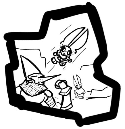 HelloAbyssal's tweet image. "HES PULLING HIS SWORD OUT 

LAUNCH HER"

a old doodle