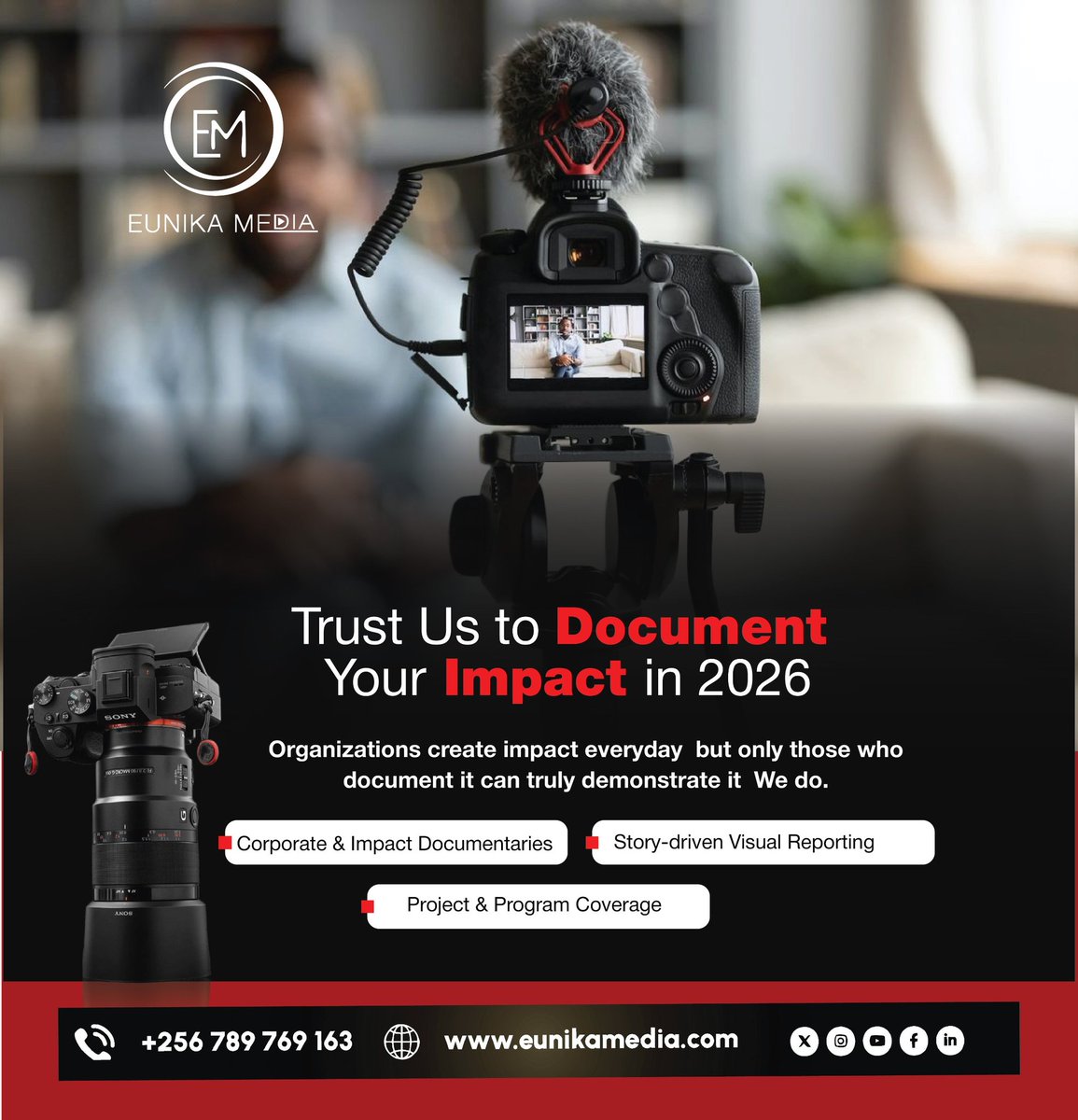 All organizations and private institutions are invited to partner with us in documenting their impact in 2026. 

Stories that captivate your donors
Stories that empower your audiences 
Campaign videos
Visual presentations 
Events coverage 
Worry no more. We document the journey.