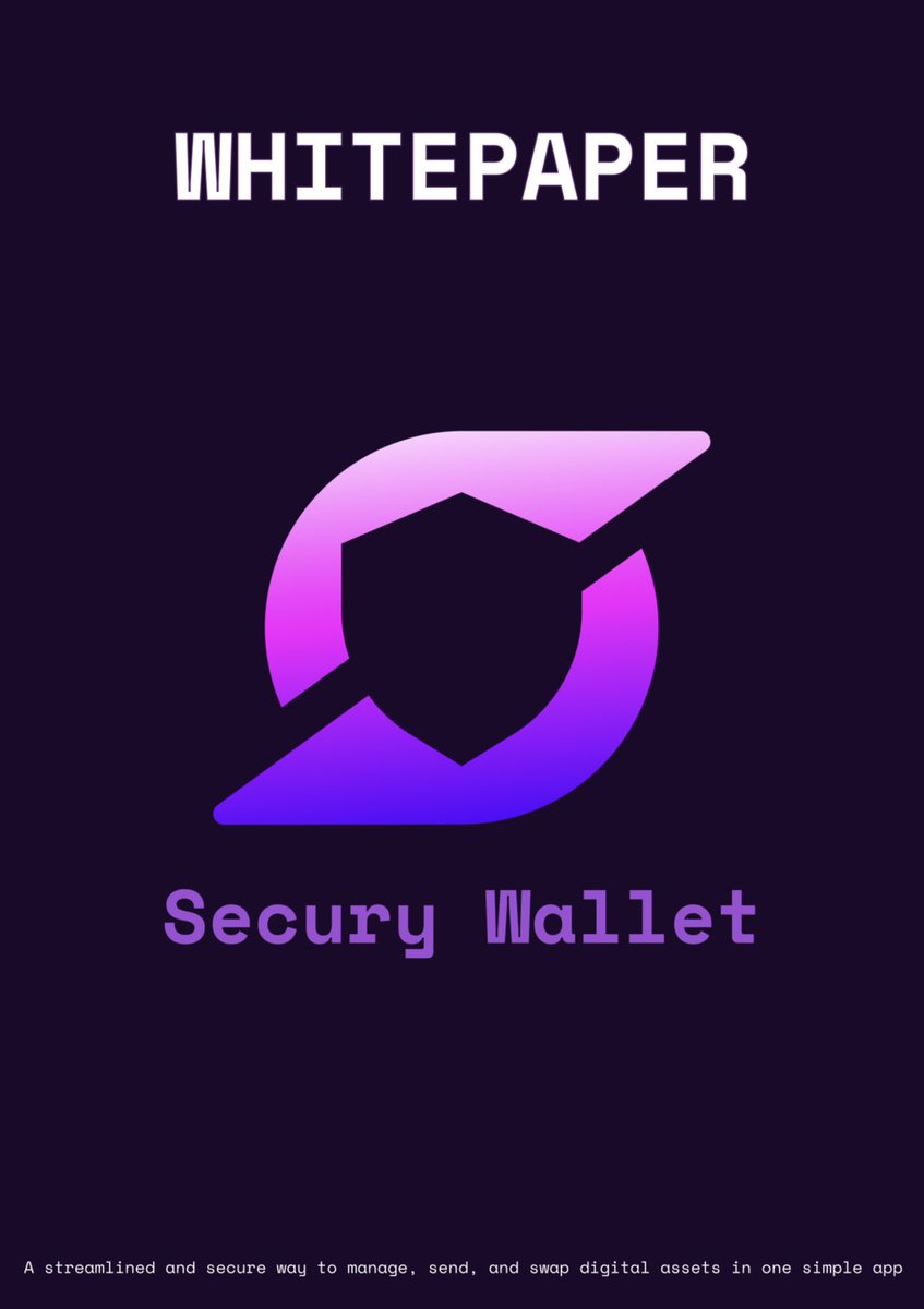 SecuryWallet's tweet photo. 🚀 Want to know what’s REALLY behind Secury Wallet?

This is not just another wallet.

🔐 Secury Wallet is built to redefine how users store, manage, send, and swap digital assets — with security and simplicity at its core.

But the real vision, architecture, and future roadmap are NOT explained in short posts.

📄 Everything is revealed in the Whitepaper.

If you want to understand:
 •  Why Secury Wallet is different
 •  How the security architecture works
 •  What problems we are solving in Web3
 •  Where this project is heading long-term

👉🏻 You need to read the Whitepaper.

⚠️ Early readers = early advantage.
Those who understand early, always move first.

🔗 Read the Whitepaper now:
https://t.co/GXuydPggk4
