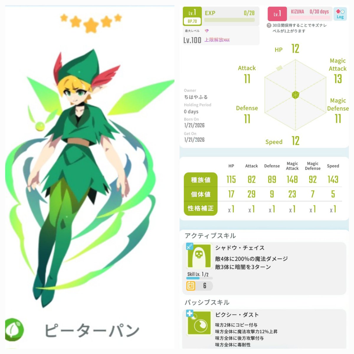 #エグリプト
出)ピーターパン
求)5～8万(即決)
銀行振込みorPayPay(ﾏﾈｰﾗｲﾄ不可)
基本支払い後の送信

入札からタイミング見て良い所で締めます　ご了承ください🙏

コピー、後方攻撃は色々面白そうですスピードがワタツミオルタ越えれば4体コピーも？
スピードあがれー！

よろしくお願いします