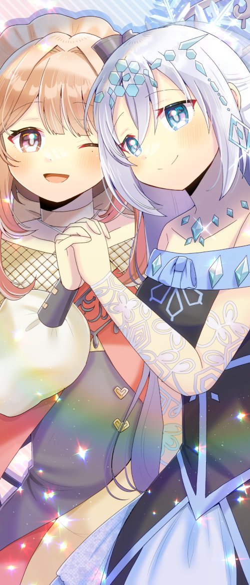 「#Skeb にて、遊戯王OCGの六花聖ティアドロップとアロマリリス-マグノリアを」|ヒヨヨ@skeb募集中のイラスト