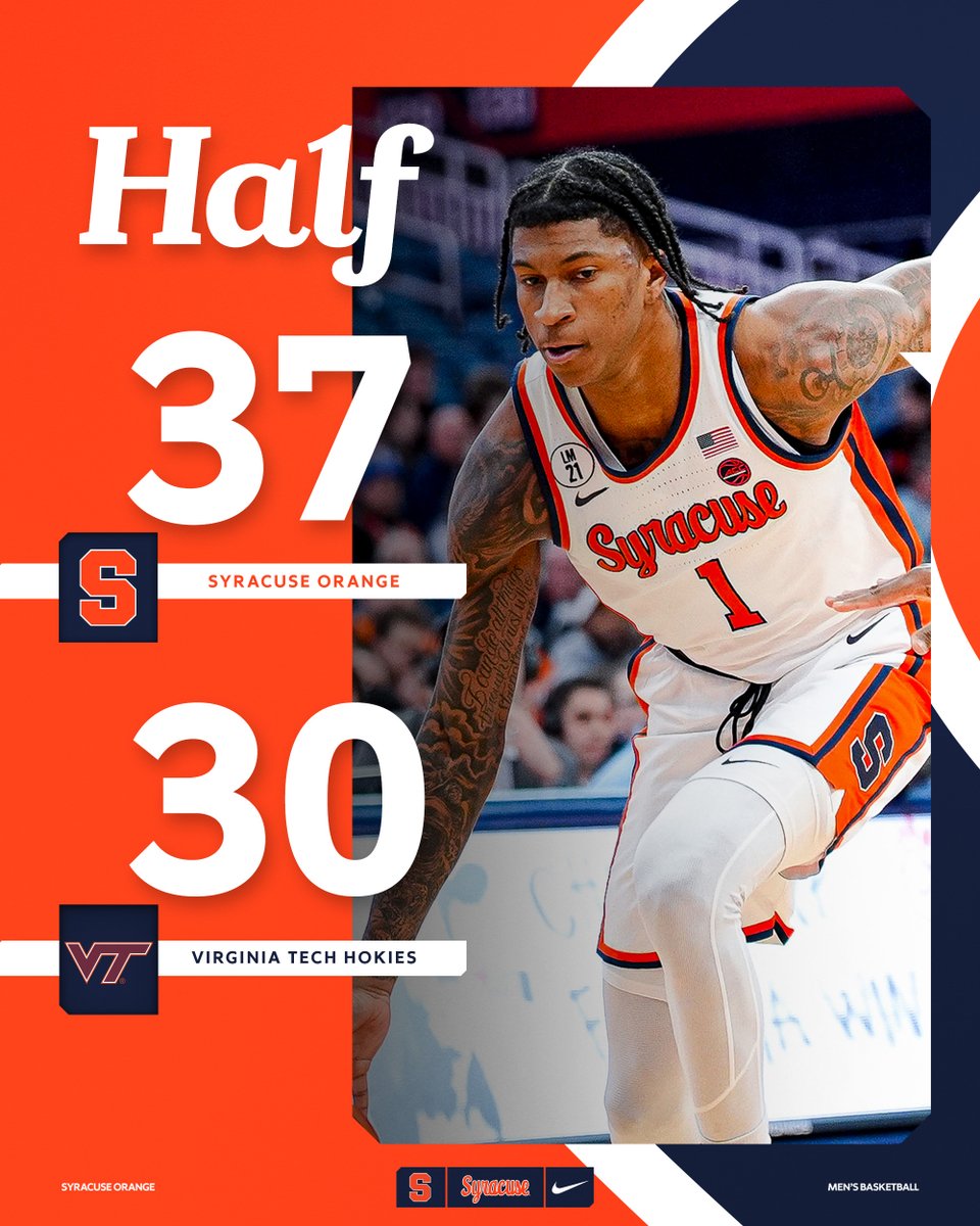 Cuse_MBB's tweet image. Orange up at the half