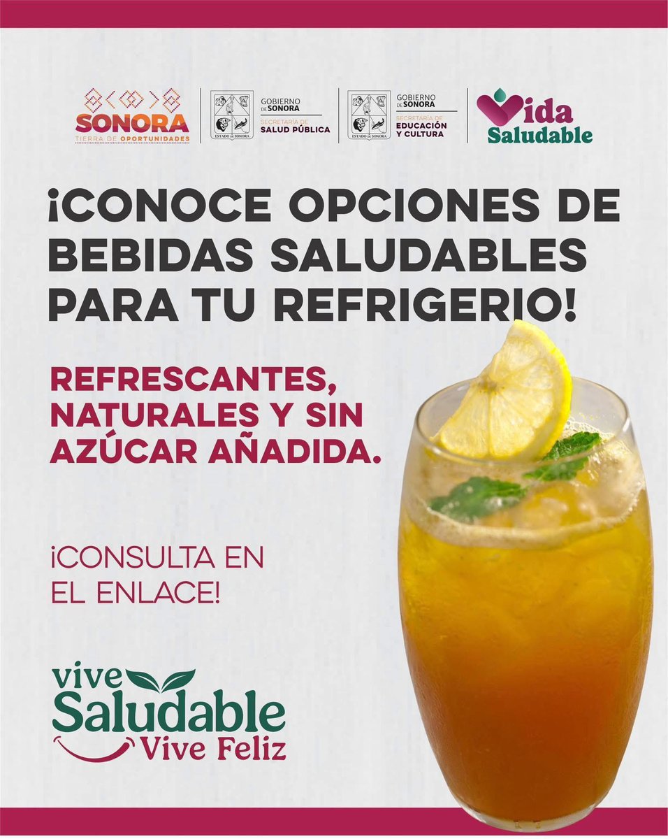 🟠 ¡Bebidas que sí nutren!

💧  Agua simple
🍉 Agua de frutas naturales (sin azúcar)
 🥤 Infusiones ligeras
Frescas, fáciles de preparar y perfectas para una #VidaSaludable.
 
📲 Conoce más opciones aquí 👉 drive.google.com/file/d/10nNAuu…
#ViveSaludableViveFeliz