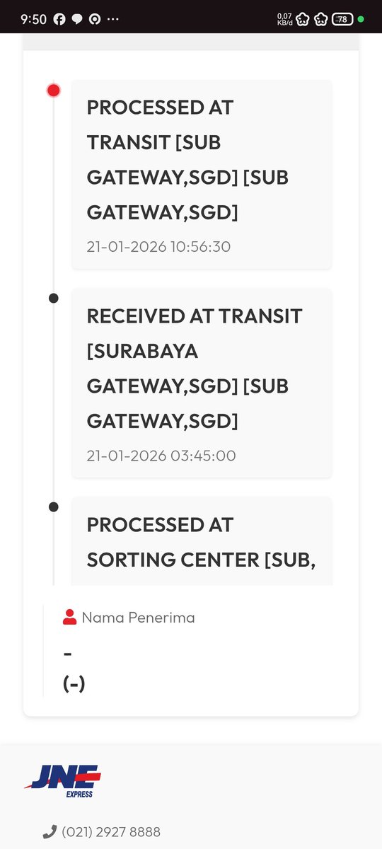ahntho's tweet photo. @JNECare min gimana nih masa' kirim dari sby ke mojokerto aja hrs nunggu lama bgt. Ini sdh 2 hari tapi masih stuk disitu aja. Sangat2 kecewa dengan JNE https://t.co/z5gj4VPWSZ