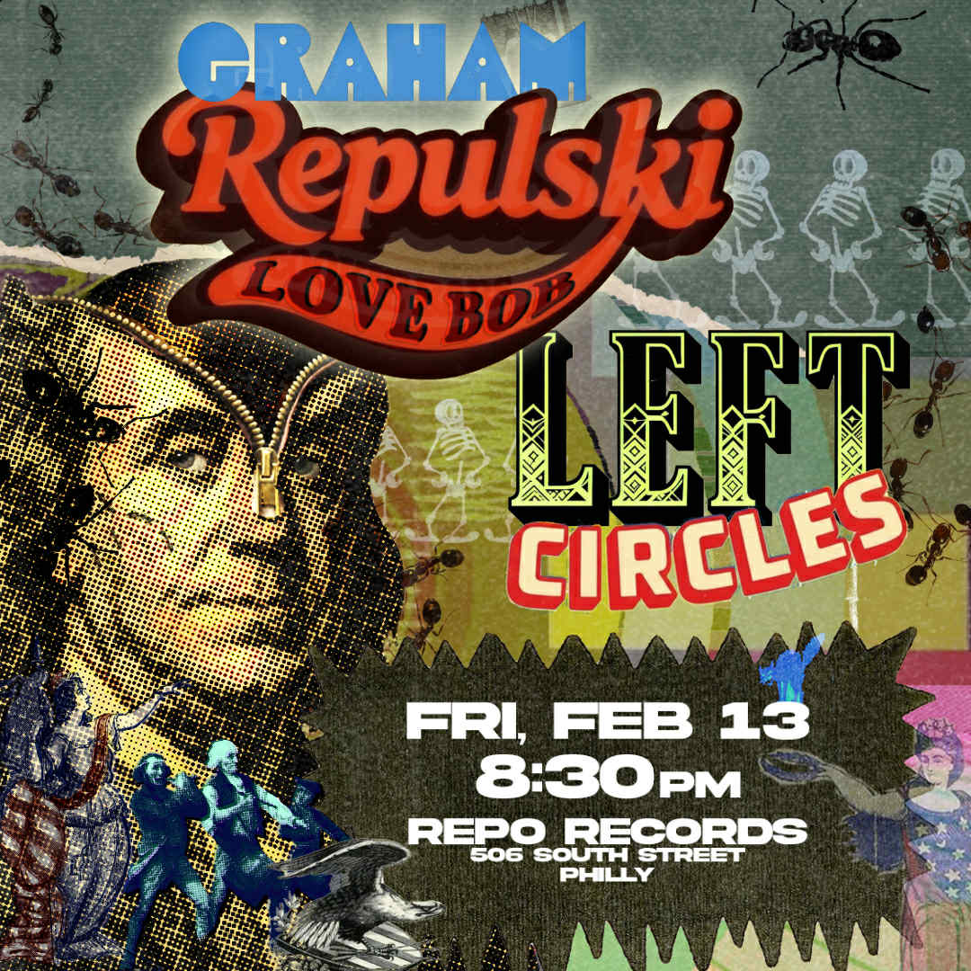 left_circles's tweet photo. Hey, Philly. I'm playing a solo show at Repo Records on Friday the 13th of February. C'mon down.  https://t.co/5SB0MA1dBz https://t.co/emJUnwoEC0
