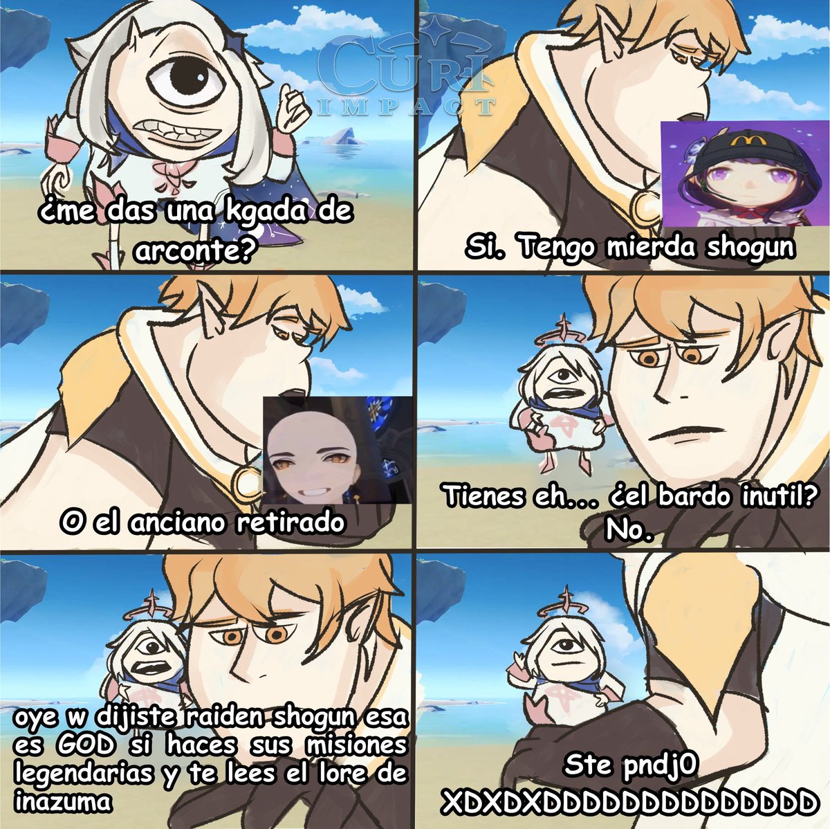 Créditos: Uz Yostah en FB
#CuriImpact #GenshinImpact #Aether