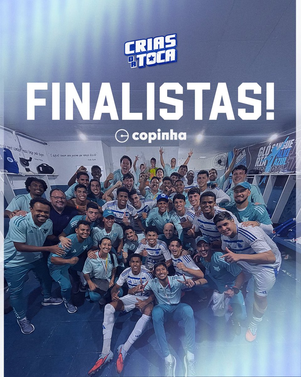 Estamos na 𝒇𝒊𝒏𝒂𝒍 da Copinha, Nação! 💙

Os #CriasDaToca vão em busca do título! 🦊💪