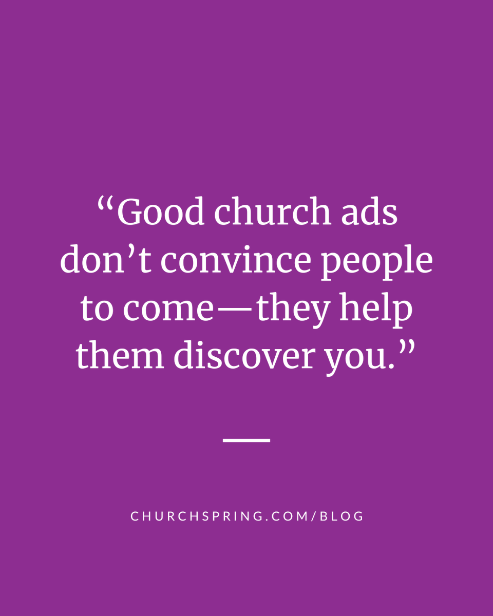 ChurchSpring's tweet image. Advertising doesn’t have to feel pushy.

Google Ads for churches work because they respond to real searches, not interruptions.

That’s what makes them effective—and ethical.

Read more → churchspring.com/blog/how-to-cr…

#ChurchLeadership #ChurchCommunications #GoogleAdsForChurches