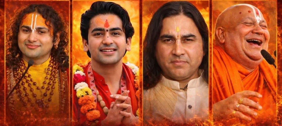(1) #पाखंडी_अनिरुद्धआचार्य का बयान= महिलाओं के स्तनों के भार से पृथ्वी डगमगा जाति हैं ?
(2) #पाखंडी_धीरेंद्र_गर्ग_शास्त्री का बयान= बिना मंगल सूत्र एवं मांग में बिना सिंदूर के महिलाएं समझो खाली प्लॉट हैं ?
(3) #पाखंडी_देवकीनंदन_ठाकुर का बयान= शूद्र महिलाओं के बच्चे संभोग
