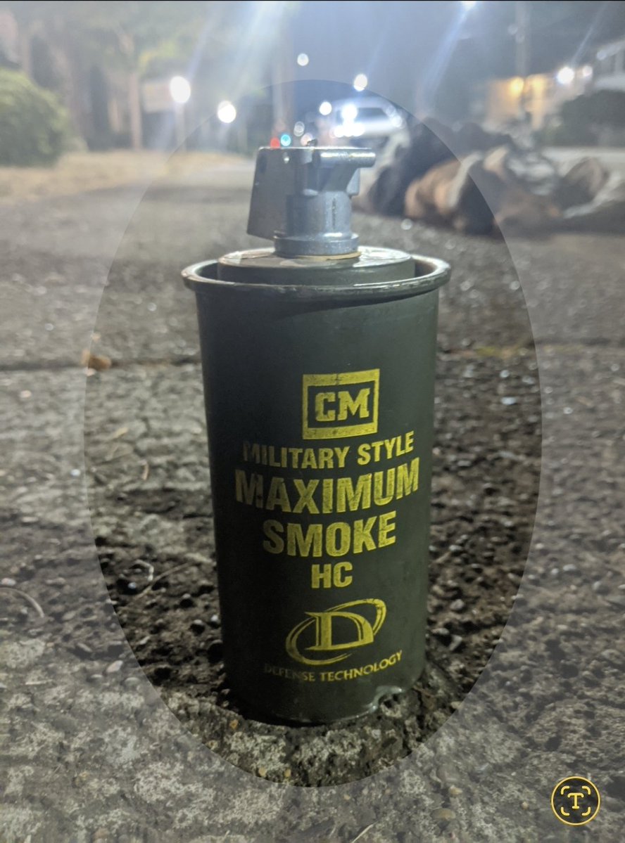 HariettCooper's tweet image. Not just tear gas. Hexachloroethane (HC).