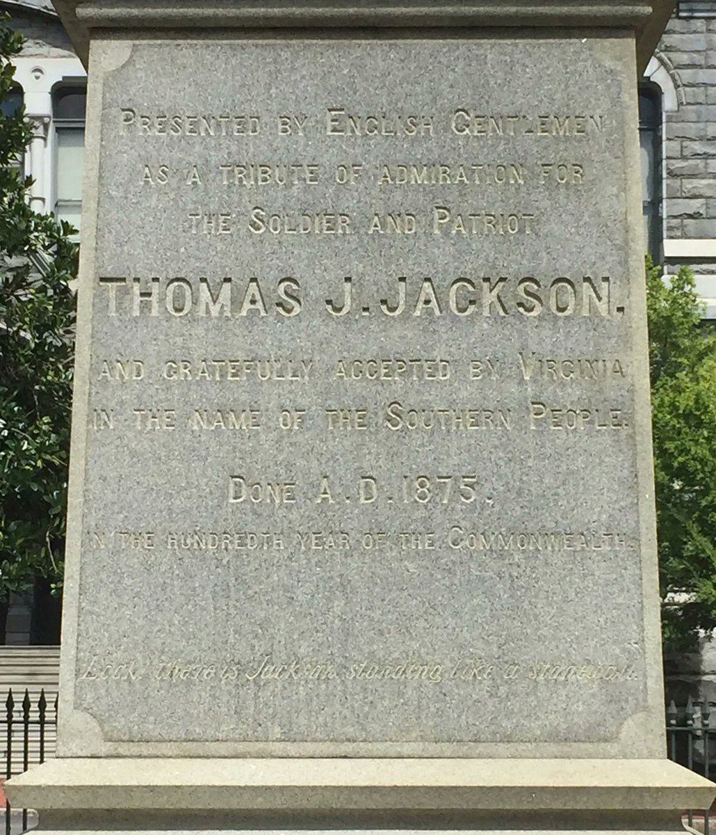 old_colossus's tweet image. The Stonewall Jackson Monument in Richmond, Virginia's Capitol Square

After Jackson's death in 1863, a committee of Englishmen sympathetic to the Confederacy, including several members of Parliament, began raising money for the monument. 

By July 1863, the committee had…
