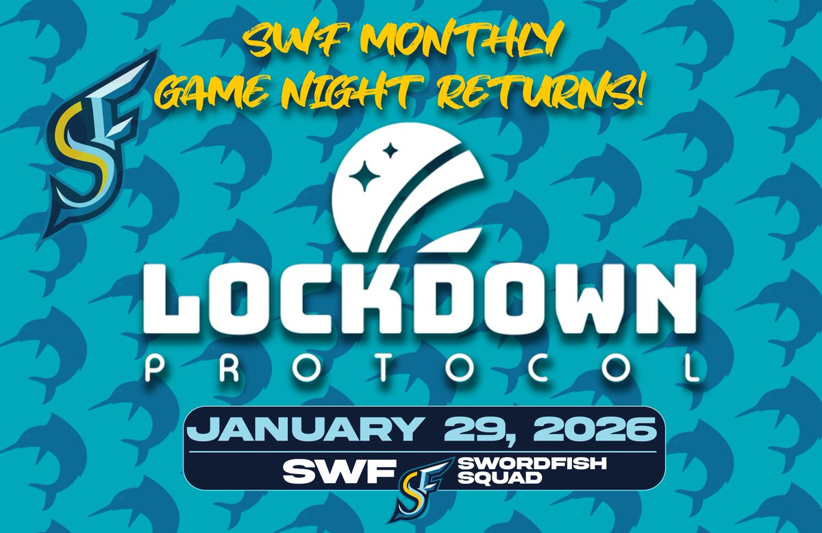 Swordfish_HQ's tweet photo. Looking for a community to play fresh games every month?
Join our discord and we'll see you next Thursday!
👉https://t.co/lWbcitSCed

#SwordfishSquad #LockdownProtocol https://t.co/zMFkiWp61k
