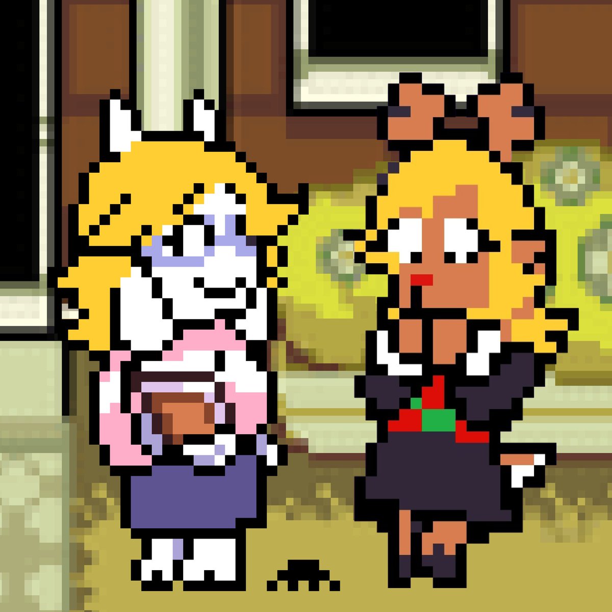 OnCrackNugget's tweet image. More Ari dreemurr :) I'm enjoying drawing her whenever I'm bored
#Deltarune #pixelart