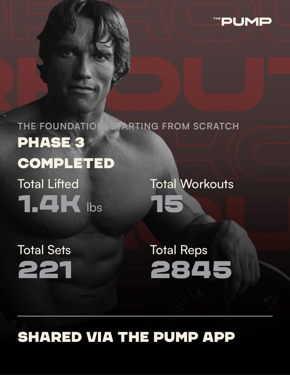 JasonCMansfield's tweet photo. Whew! ⁦@Schwarzenegger⁩ I did it. And now on to the next one. Hard to build a routine with a busy schedule, so the “if not by this time, just do it. Do it now.” Mantra works for me. Also owe it to my pump club buddy - my wife. It’s been an even more joy to see her workout. https://t.co/5LB39OySaR
