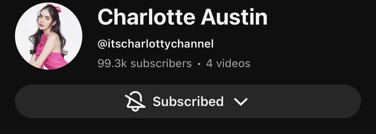 CAGlobalHQ's tweet image. Please subscribe to Charlotte’s YouTube channel if you havent already, she is just 700 followers away from 100K 

youtube.com/@itscharlottyc… 

NEW CHAPTER CHARLOTTE22
#CharlotteAustin #ชาล็อตออสติน 
@itscharlotty