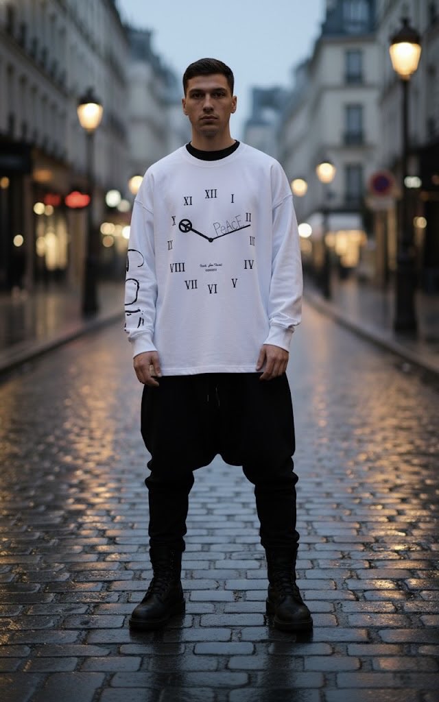 GODSIZE Spring &amp; Summer 2026 Collection 

CLOCK L/S TEE

godsize.theshop.jp/items/125814924

#GODSIZE
#AIart