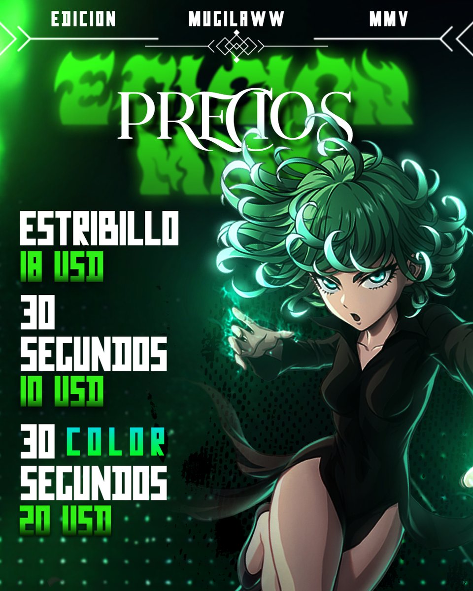 ¡UNA PEQUEÑA ACTUALIZACIÓN!

       EDICIÓN MMV

🟡ESTRIBILLO: 18 USD

🟡30 SEGUNDOS: 10 USD

🟡30 SEGUNDOS (A COLOR): 20 USD

Contactarme por X (
<a href="/GLMugilawW/">MugilawW 𒌐 - OPEN COMMS</a>
) o por Discord: "mugilaww" (daulin yunior)

¡PAGOS ÚNICAMENTE VÍA PAYPAL!