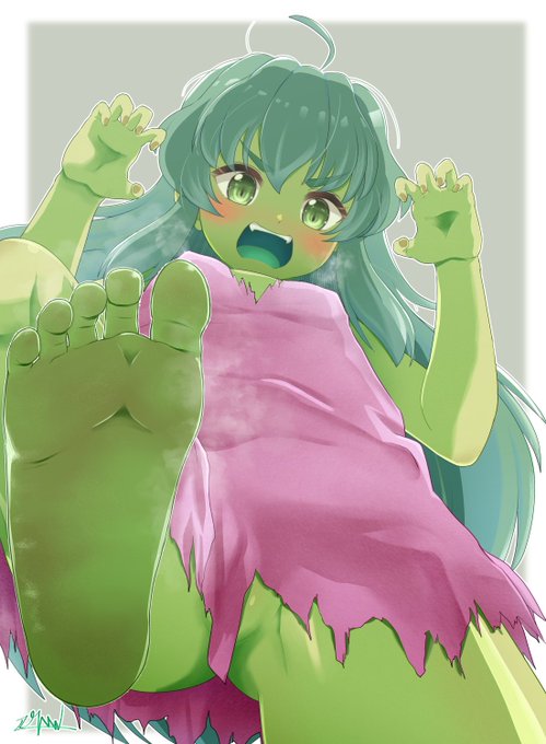 シー・ハルクちゃん(ちっちゃい版)に怒りながら足で踏んでもらうイラストを描きました
リクエストありがとうございました! 