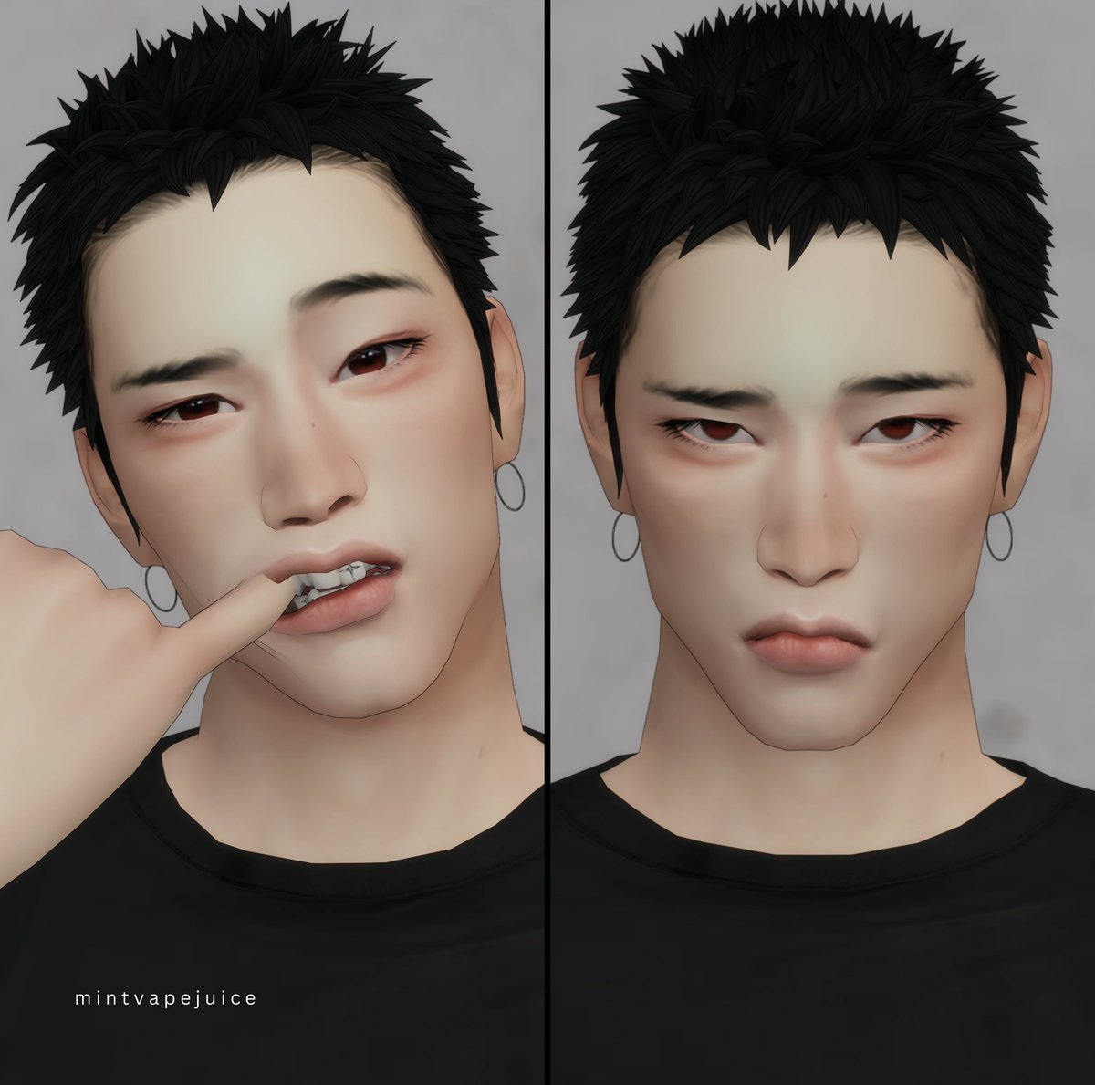 MintVapeJuice's tweet image. ( ˘ ³˘) pouty face + his original hair .𖥔 ݁ ˖