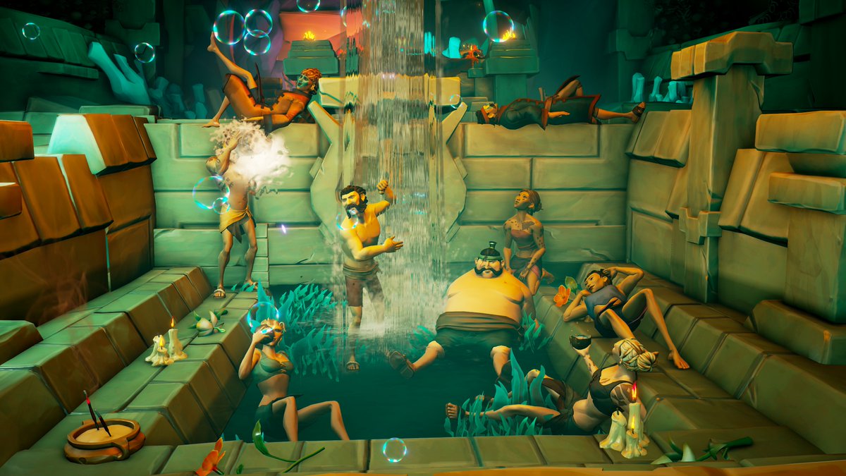 "Bathing like royalty in the ancient tradition."

Theme: Ancient Architecture
#SoTShot <a href="/SeaOfThieves/">Sea of Thieves</a>