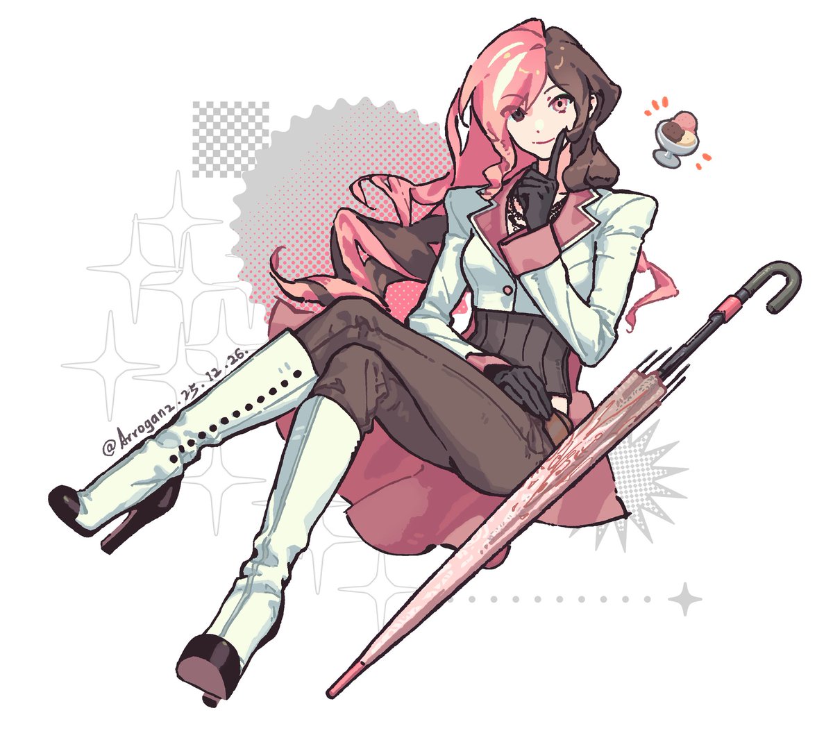 Arr0gAnz_777's tweet image. ⊹₊˚‧︵‿₊୨ᰔ୧₊‿︵‧˚₊⊹
#RWBY #Neopolitan
