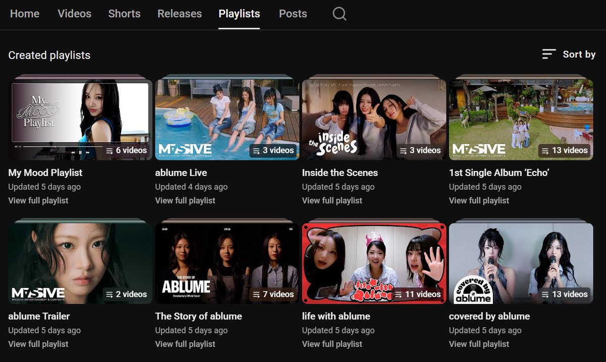 [ABLUMINGNEWS] In-update nang ablume ang kanilang playlist 4-5 araw na ang nakalipas ! 
crttdo : <a href="/miffyblumey/">miffy</a>