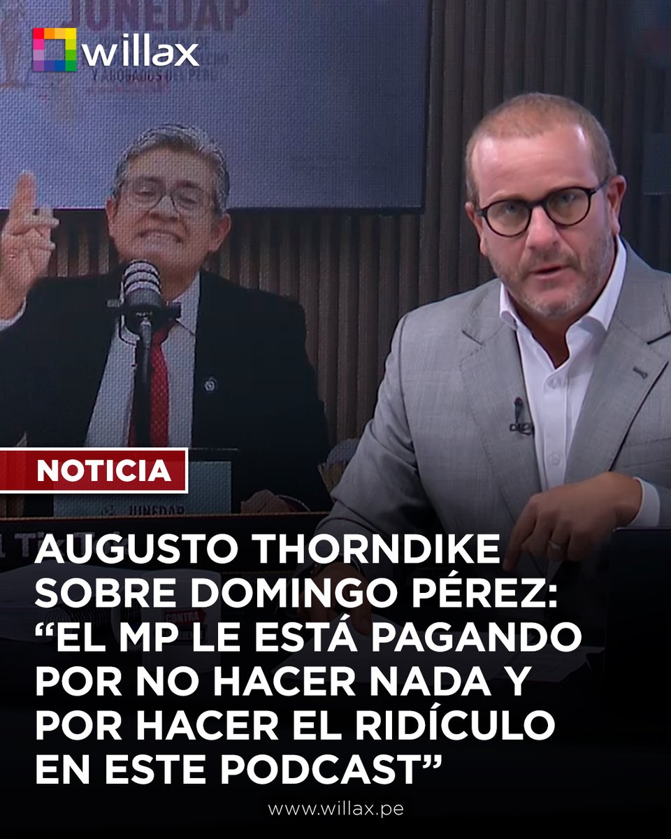willaxtv's tweet image. #ContraCorriente | Augusto Thorndike criticó que el Ministerio Público le siga pasando al suspendido fiscal por conducir un podcast.

Conoce más 👉 bit.ly/4qatPgB