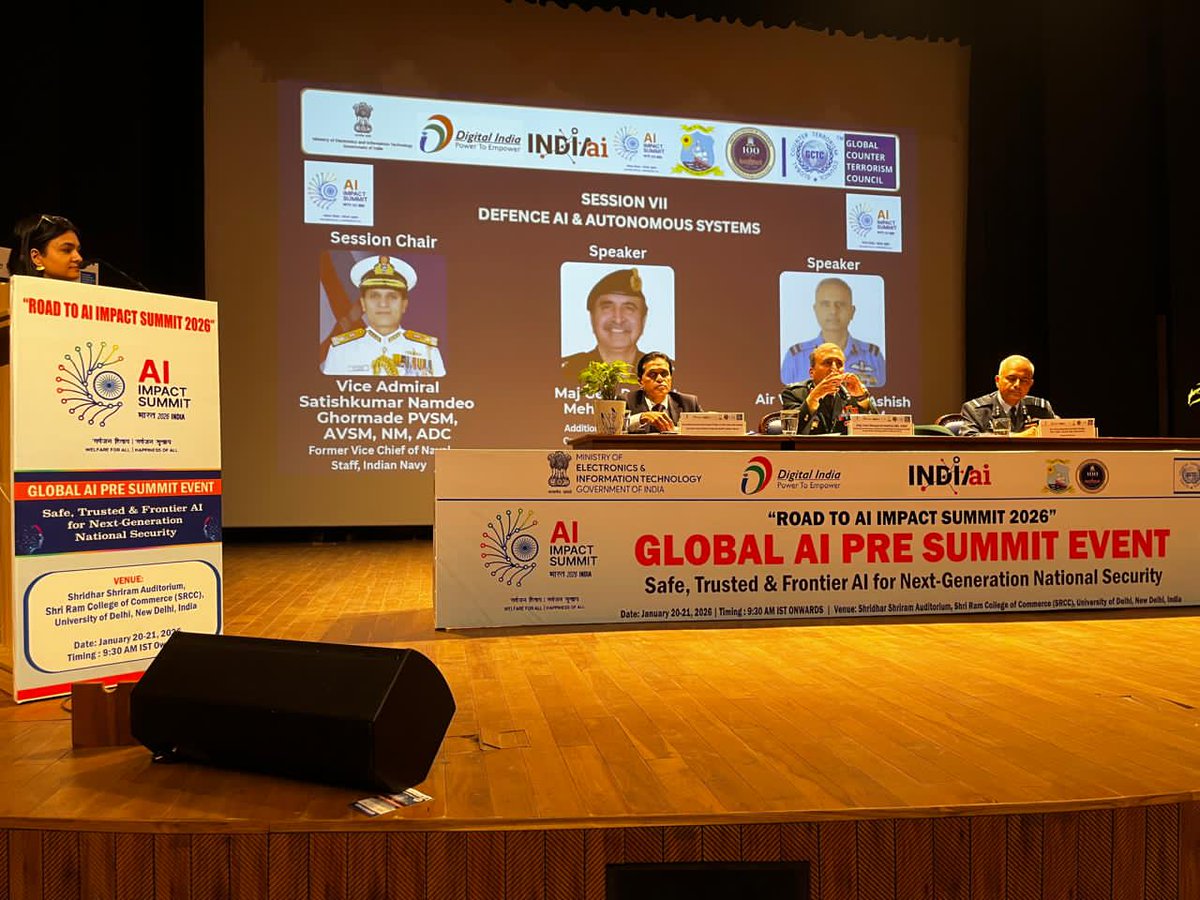 It was interesting to discuss Defence AI &amp; Autonomous Systems. This is no jugaad time. We need to hit the bigger scales fastest in the interest of National Security. We have to aim to match China in integration of IA in the military, anything else does not cater for the threat.