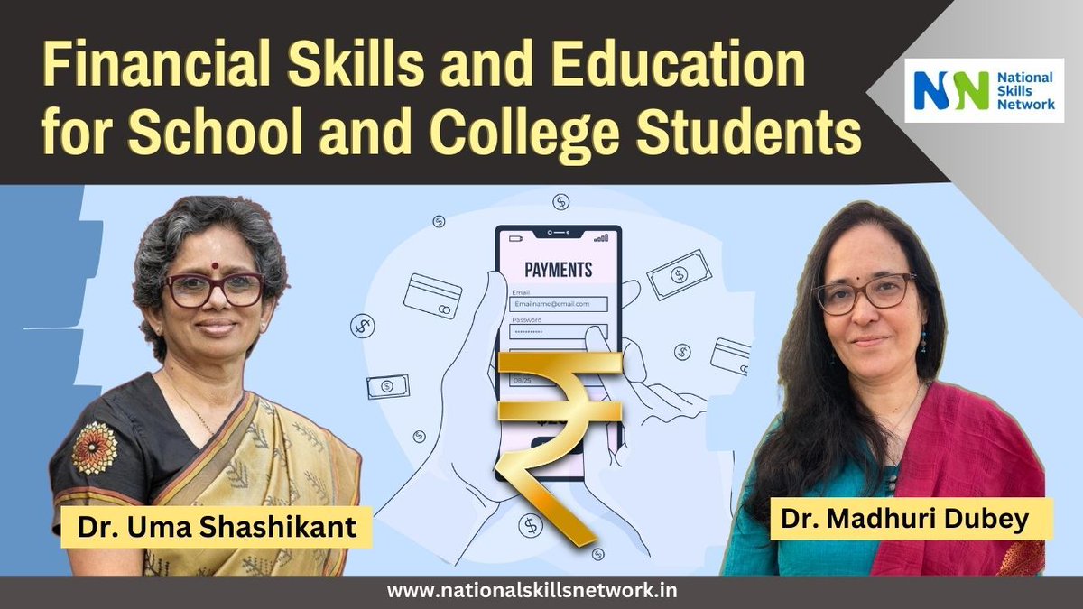 Dr. Madhuri Dubey, Ph.D, Founder-Director, NSN, spoke with Dr. Uma Shashikant, Founder-Director, CIEL, on why financial skills must be treated as core life skills and how they can be introduced meaningfully in formal education.
📷youtu.be/gjB6Y9MNaNg?si…
#FinancialLiteracy