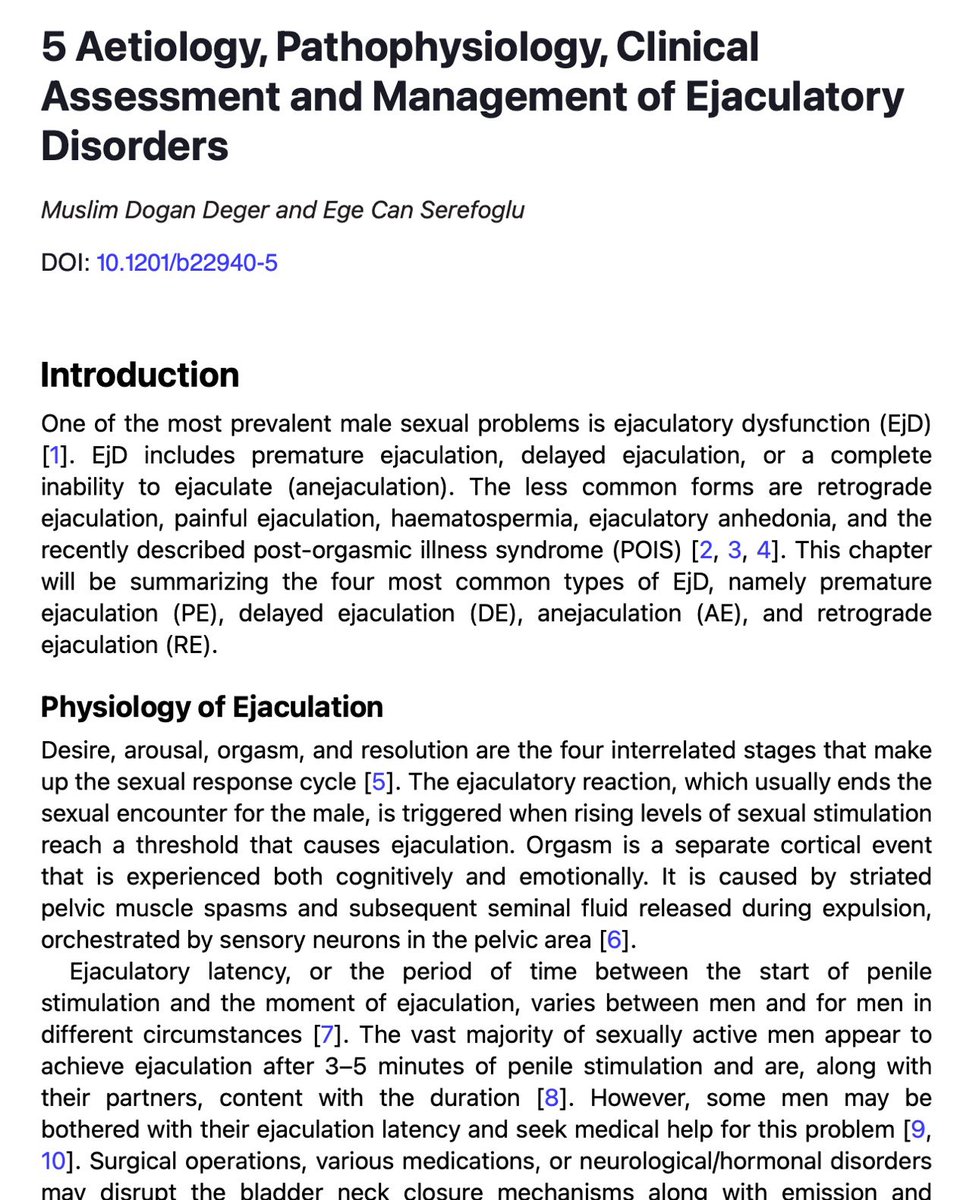 drserefoglu's tweet photo. 📘 Clinical #Andrology is now published!

Edited by @Karlhpang , @Dr_Andrology and @HussainAlnajjar, this important textbook includes our contribution on the etiology and management of ejaculatory disorders.

A valuable resource for colleagues :
🔗 https://t.co/Uar9Sr8UG6 https://t.co/WbPBTOeUJl