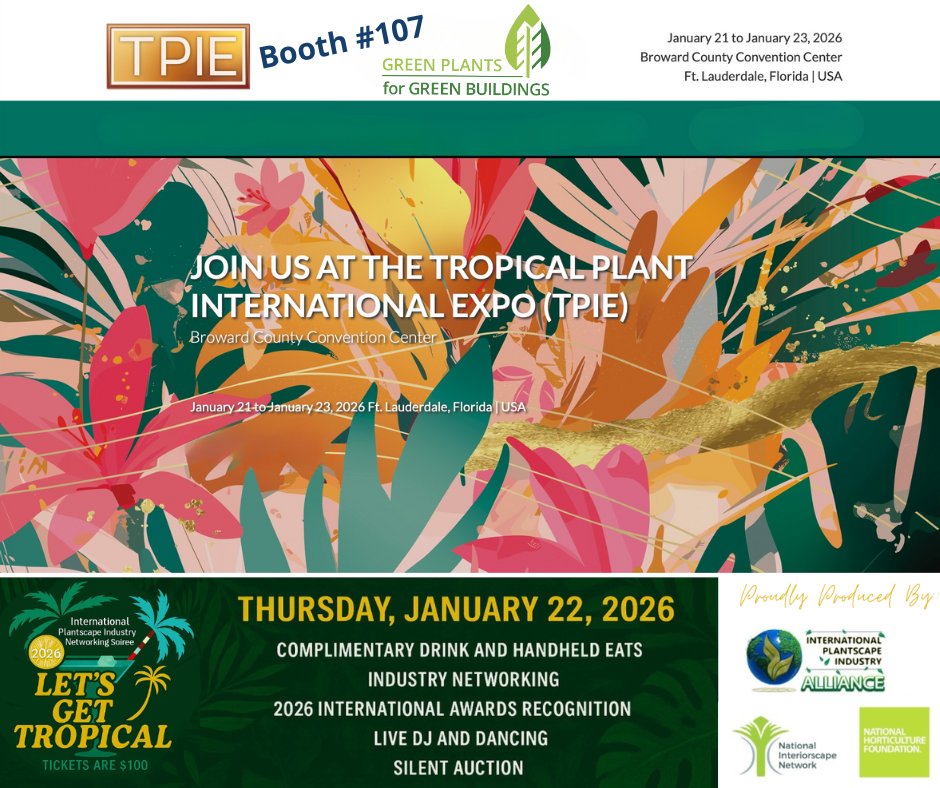 ➡️Visiting TPIE?
Stop by GPGB at Booth #107 to learn how GPGB is advancing healthier, more sustainable built environments through education, partnerships, and industry leadership. We’d love to share how becoming a GPGB supporter can help elevate your organization!