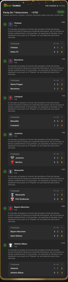 tipsigle's tweet photo. Fue un buen día, nos trató bien la Champions League. https://t.co/ebtVO7W5wu