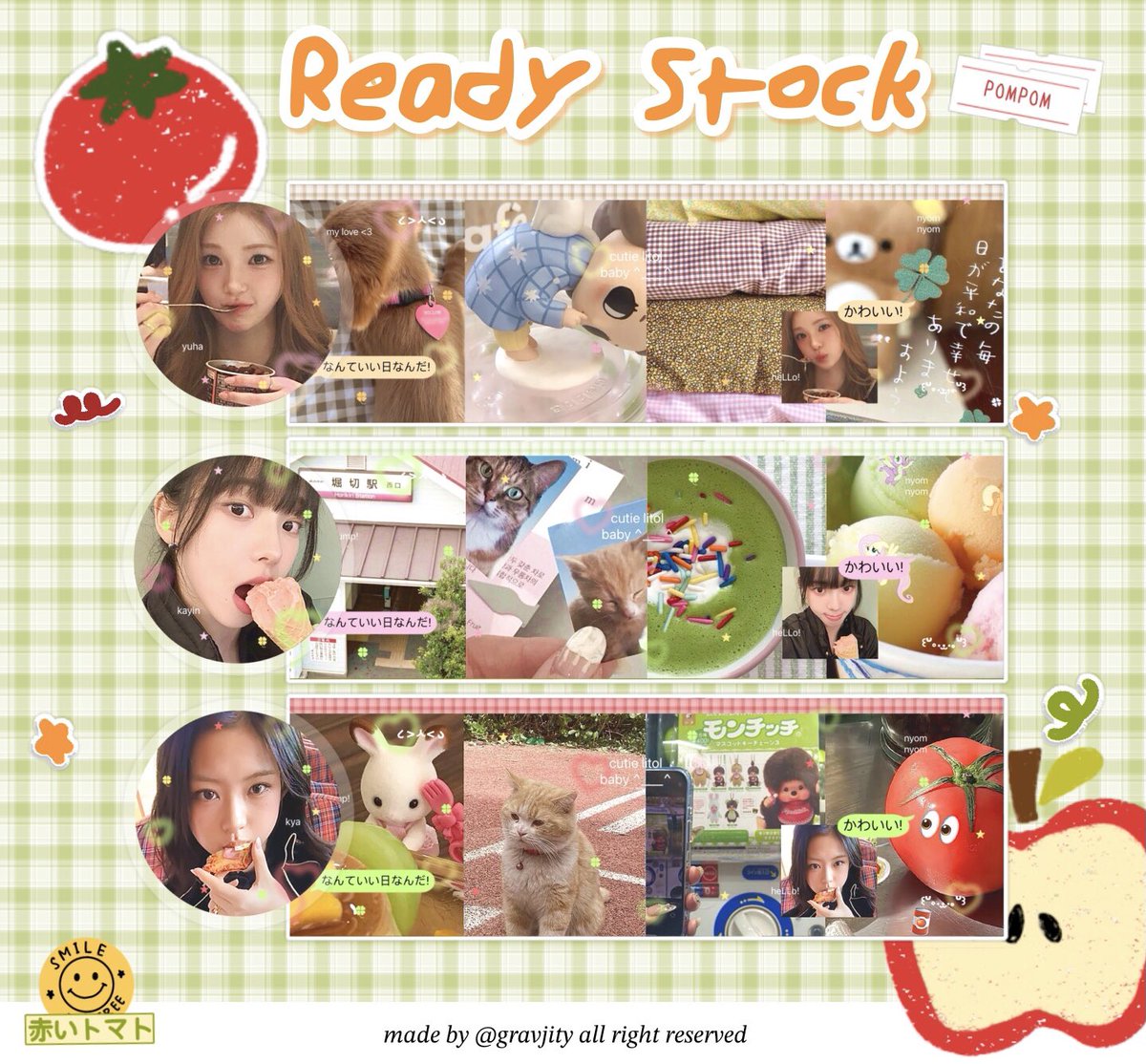 gravjity's tweet image. help repost? thank u! 

hEllOo! &amp;gt;____&amp;lt; aku kembali membawa beberapa layout ready stock ciwiciwi gemesh niii &amp;lt;yuha, karina, dan kya&amp;gt; 🎀 harganya 8.000/each! Kalau berminat bisa langsung dm aku saja ya! 🎏 mari jajannnn💗

#zonauang