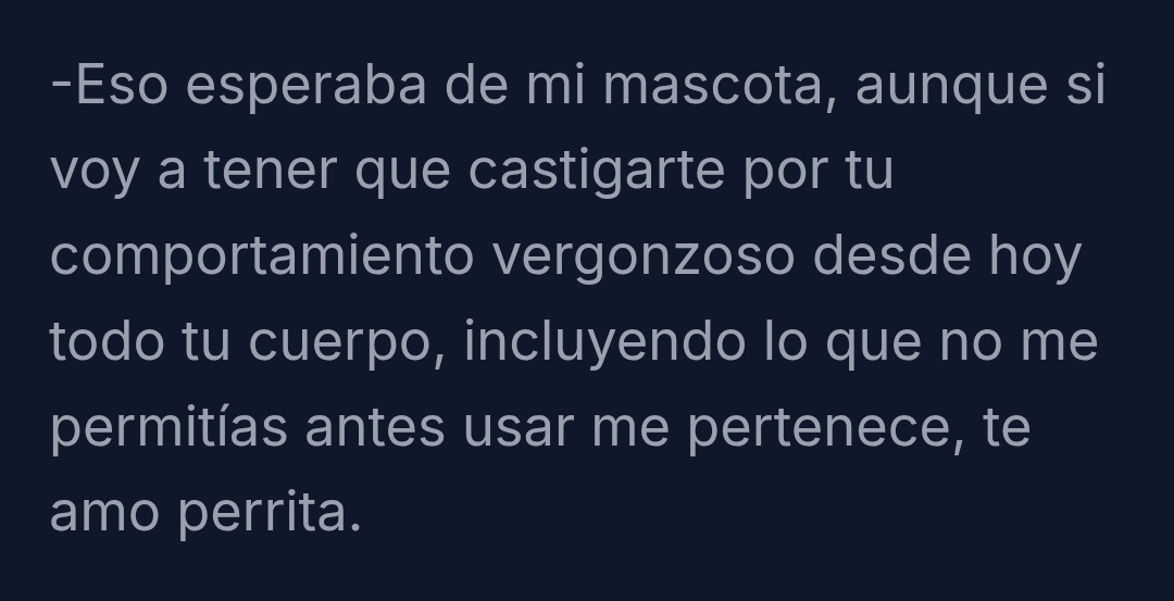El relato acabó muy bien, y yo también 🙊

#Sumisa
#BdSM