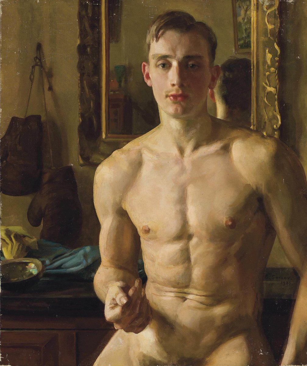 the boxer - konstantin somov (1933)