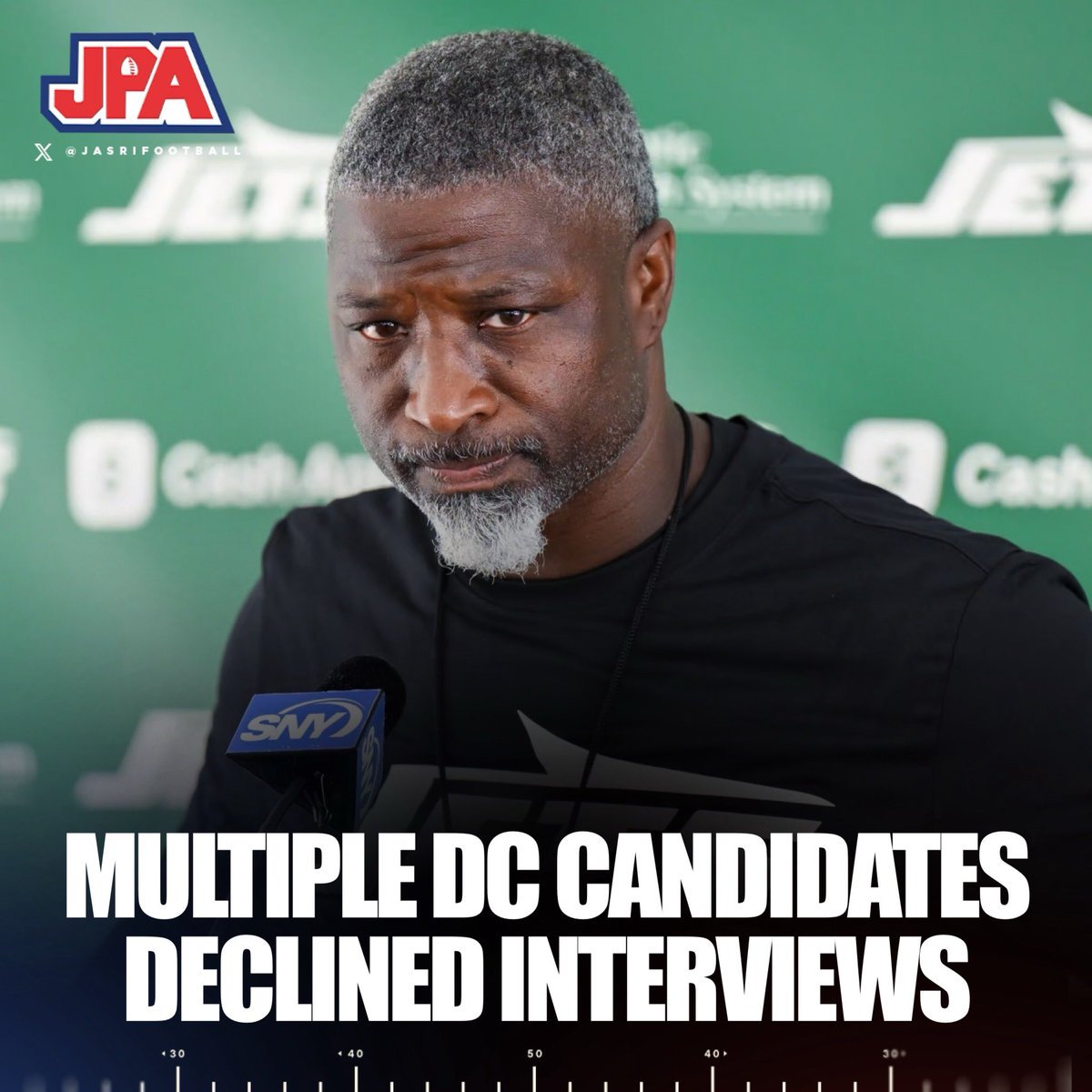jasrifootball's tweet image. 𝗧𝗥𝗘𝗡𝗗𝗜𝗡𝗚: There were 2 “big name” defensive coordinator candidates that the Jets had interest in, but that interest was not reciprocated, per @Connor_J_Hughes 

There has been more than those two people “that were like no thank you, I don't really want to take that…
