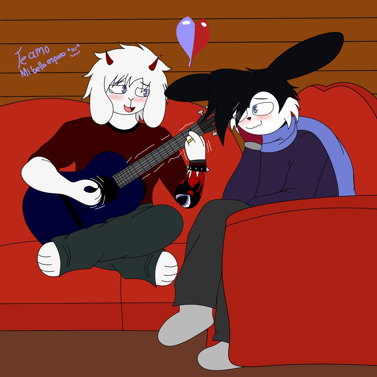 Cuando Archie llega a casa no se cambia o hace algo. Lo primero que quiere hacer es escuchar a su esposo Toby tocar y cantar. A pesar de que Toby hace tiempo dejó de ser Musico para dedicar a su trabajo de productor musical, siempre hay tiempo para tocar para Archie :3