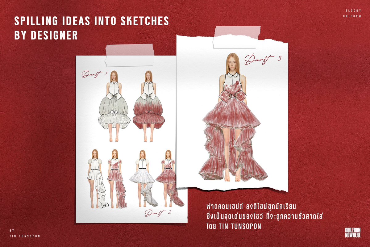 onedofficialth's tweet image. The uniform starts white.
Humans are the ones who stain it — just like the world.

ส่องเบื้องหลัง ที่มาลุคแรกของแนนโน๊ะ Bloody Uniform 
ที่ปลุกกระแสทั่วออนไลน์ จนขึ้นเทรนด์โลก
งานนี้ ทีมสร้างสรรค์ สาดไอเดีย คราฟต์กันเลือดตากระเด็นแค่ไหน
ติดตามเรื่องราวทั้งหมด ได้ที่โพสต์นี้

ปล.…