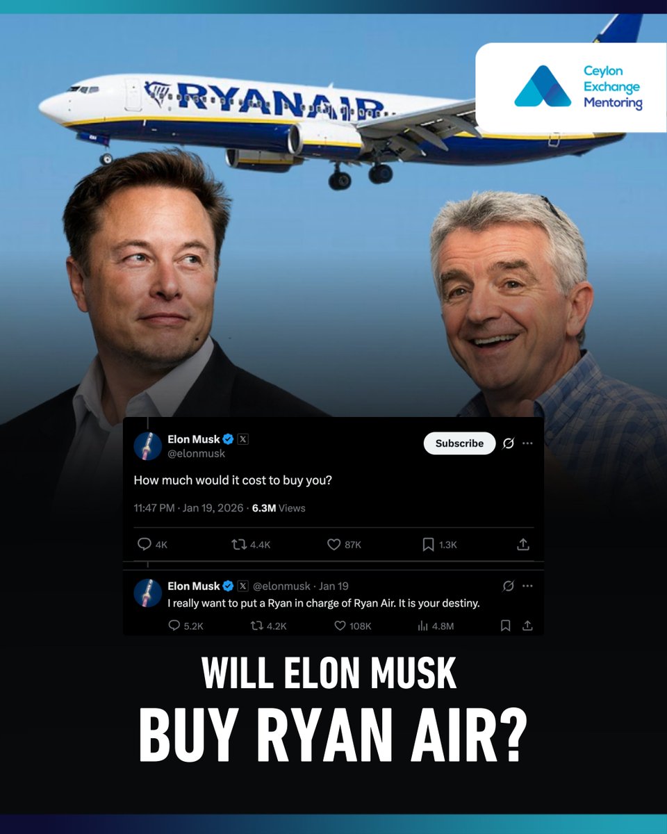 In a spat with Michael O'Leary, Elon Musk has been boasting that he could just buy Ryanair. Insiders estimate it could cost him $35-40 billion, depending on if he wants Speedy Boarding or not.