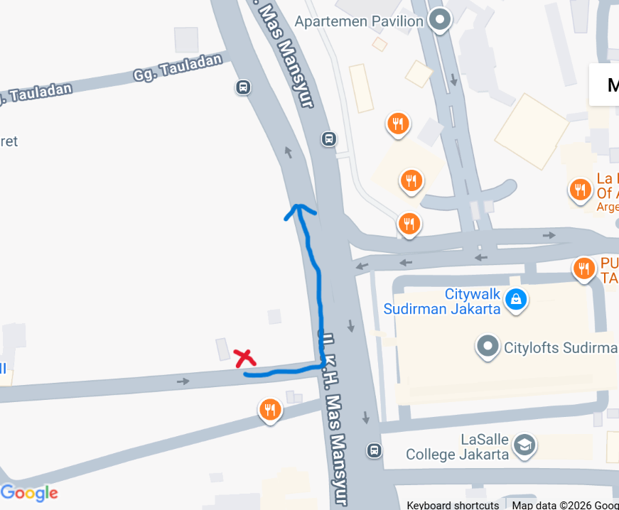 fireflowery's tweet photo. [HELP RT] Aku abis kecopetan handphone Samsung A55 5G di seberang Citywalk Sudirman (tanda X merah). Hpnya di kantong jaket terus disabet pengendara motor sambil lewat terus aku rada inget plat nomornya but yeah. Kalo ada yang bisa kasih tau aku harus apa tolongin ya, makasih. 🥲 https://t.co/wgcj3qYC6t