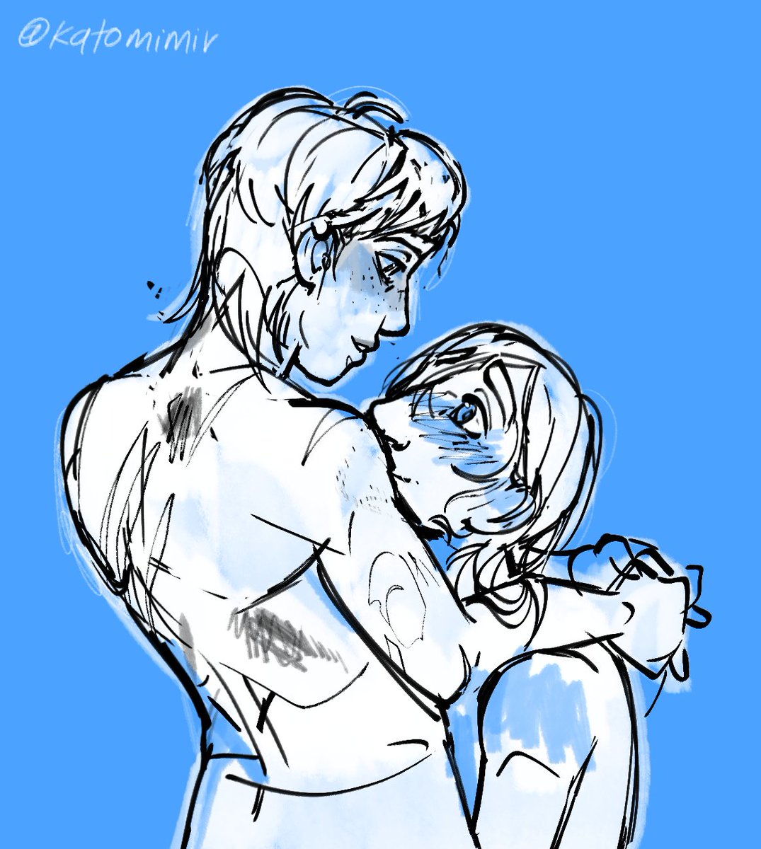 Katomimir_'s tweet image. #watermech love so blue it makes me blush #dispatch