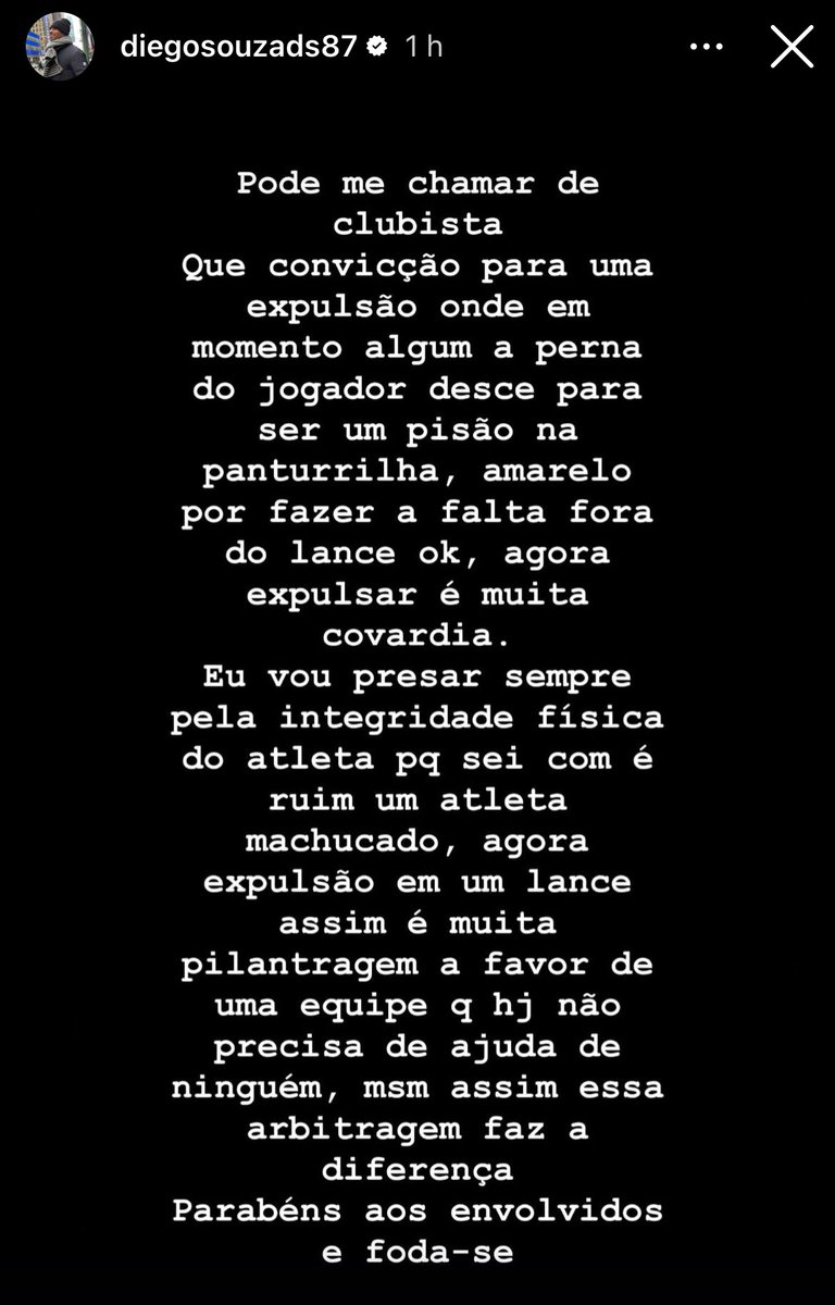 midiavascaina's tweet photo. 🚨 Diego Souza dispara contra arbitragem de Bruno Arleu no clássico dos milhões: “é muita pilantragem”. https://t.co/DcI1SsV5nk