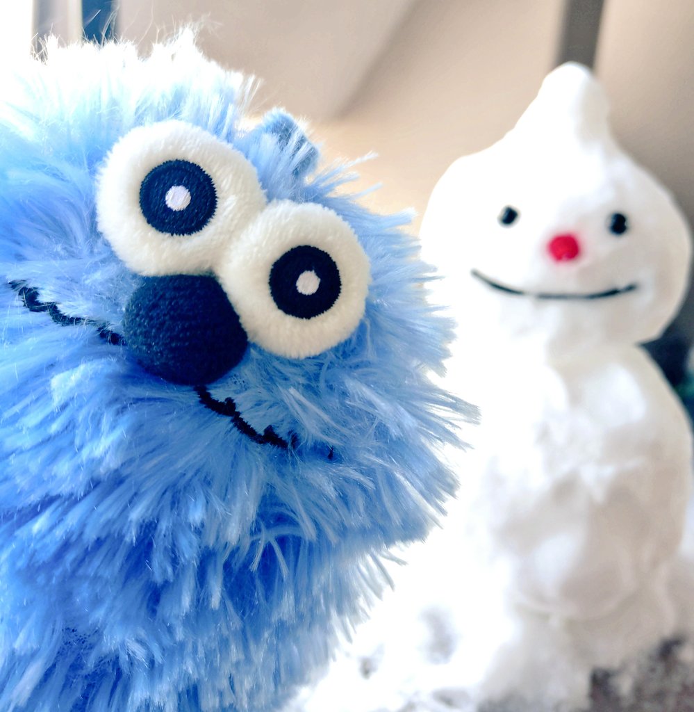 以前作った #ノンノン 雪だるま⛄️
…どっどうかな❓️😅

大寒波来てるみたいなので、みなさん気をつけて下さいね🍀ｱｯﾀｶｸｼﾃﾈ❗️

#パペットスンスン