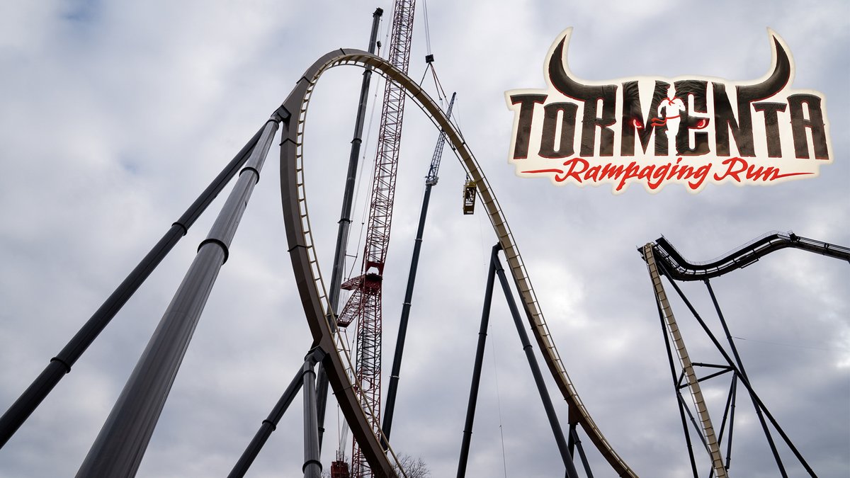 AmusementSource's tweet photo. Exciting news as the world's tallest Immelmann inversion on Six Flags Over Texas' Tormenta Rampaging Run has been completed!

📹 https://t.co/I3zkV3lPUi

#SixFlagsOverTexas #Tormenta #SFOTSource #ThemePark #Newfor2026 #SFOT2026 #BandM #DFW #AmusementSource https://t.co/stbR52YBC4