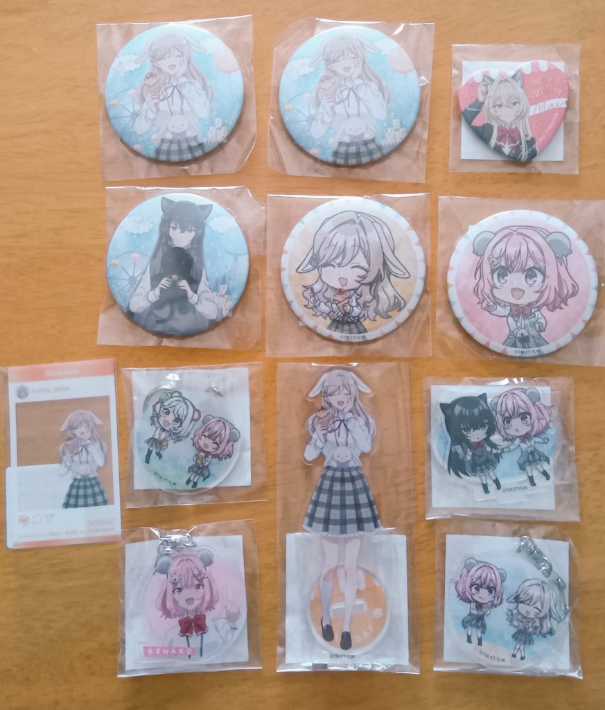 わたなれ くじ引き堂 紫陽花 缶バッジ アクキー カード アクスタ 7種セット わたなれ くじ引き堂 紫陽花 缶バッジ アクキー カード アクスタ 7種